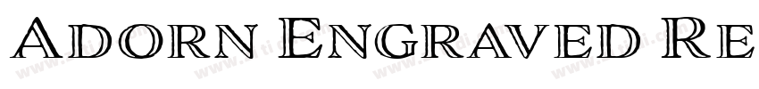 Adorn Engraved Regul字体转换